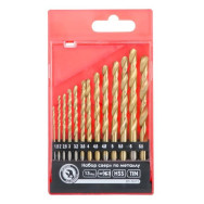 Набір свердел по металу DIN338 HSS 13шт (1.5-6.5), покриття Ti