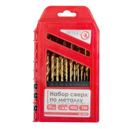 Набір свердел по металу DIN338 HSS 25шт (1.0-13.0), покриття Ti
