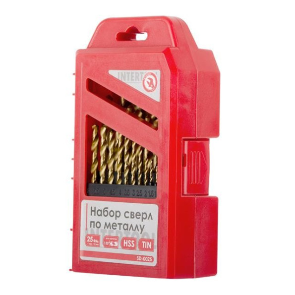 Набір свердел по металу DIN338 HSS 25шт (1.0-13.0), покриття Ti -
Фото 2 Набір свердел по металу DIN338 HSS 25шт (1.0-13.0), покриття Ti -
Фото 2