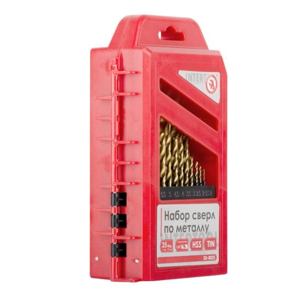 Набір свердел по металу DIN338 HSS 25шт (1.0-13.0), покриття Ti -
Фото 3 Набір свердел по металу DIN338 HSS 25шт (1.0-13.0), покриття Ti -
Фото 3