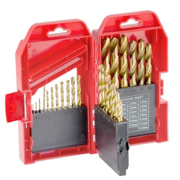 Набір свердел по металу DIN338 HSS 25шт (1.0-13.0), покриття Ti -
Фото 5 Набір свердел по металу DIN338 HSS 25шт (1.0-13.0), покриття Ti -
Фото 5