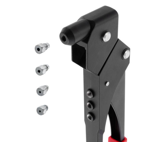 Пистолет заклепочный ручной, диаметр заклепки 3,2; 4; 4,8 мм (с поворотом на 360°) INTERTOOL RT-0003 -
                                                        Фото 7