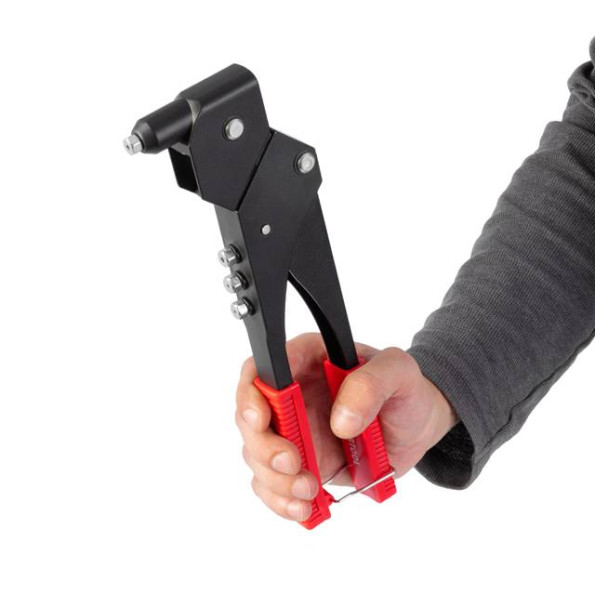 Пистолет заклепочный ручной, диаметр заклепки 3,2; 4; 4,8 мм (с поворотом на 360°) INTERTOOL RT-0003 -
                                                        Фото 9