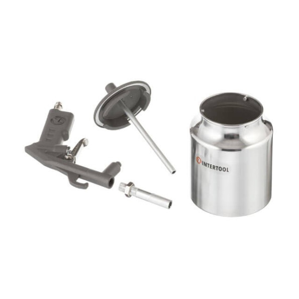 Пістолет піскоструминний форсунка 6 мм, нижня подача піску, бачок 1000 мл, метал, 8 атм -
                                                        Фото 6