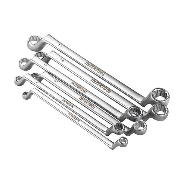 Набор накидных ключей 6 шт., 6-17 мм Cr-V INTERTOOL HT-1101 -
                                                        Фото 3