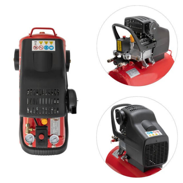 Компресор 24 л, 1.5 кВт, 220 В, 8 aтм, 206 л/хв. -
                                                        Фото 7