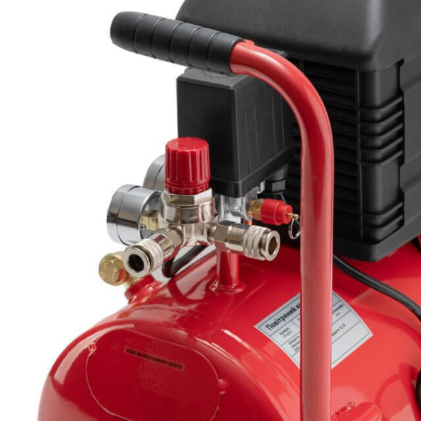 Компресор 24 л, 1500 Вт, 220 В, 8 атм, 206 л/хв. -
                                                        Фото 6