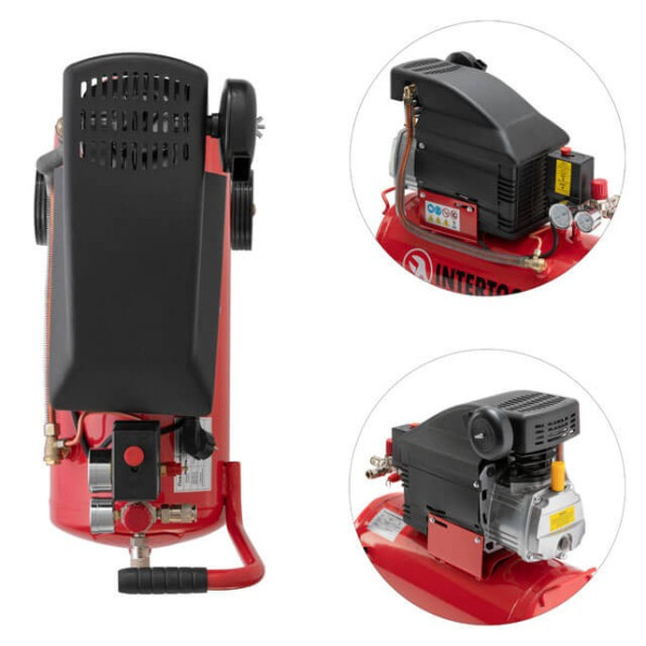 Компресор 24 л, 1500 Вт, 220 В, 8 атм, 206 л/хв. -
                                                        Фото 7