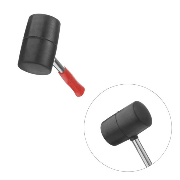 Киянка гумова 680 г, 80 мм, чорна гума, металева ручка -
Фото 4 Киянка гумова 680 г, 80 мм, чорна гума, металева ручка -
Фото 4