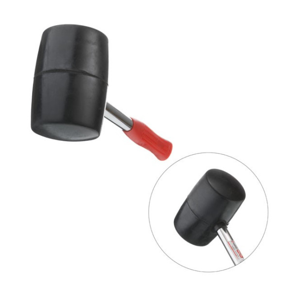 Киянка гумова 900 г, 90 мм, чорна гума, металева ручка -
Фото 4 Киянка гумова 900 г, 90 мм, чорна гума, металева ручка -
Фото 4