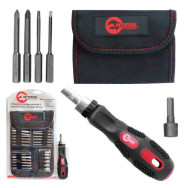 Викрутка реверсивна з комплектом насадок 26 од.