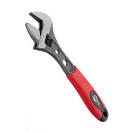 Ключ разводной 300 мм, двухкомпонентная рукоятка INTERTOOL HT-0198 Ключ разводной 300 мм, двухкомпонентная рукоятка INTERTOOL HT-0198