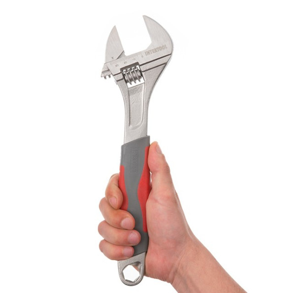 Ключ розвідний 300 мм, ізольована рукоятка,нікелеве покриття -
                                                        Фото 4