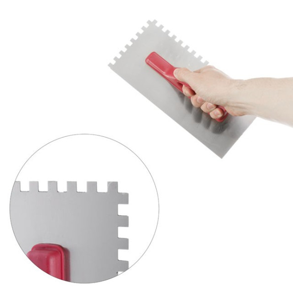 Затирка cтальная оцинкованная 280*130мм, 8*8мм INTERTOOL KT-0006 -
                                                        Фото 3