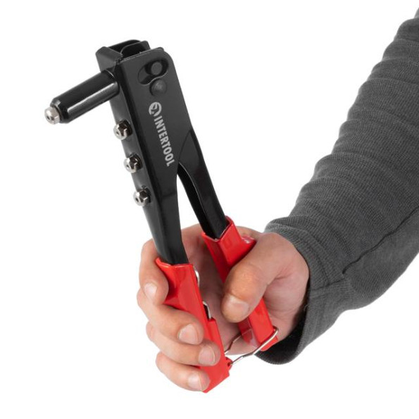 Пистолет заклепочный ручной, диаметр заклепки 3,2; 4; 4,8 мм INTERTOOL RT-0005 -
                                                        Фото 7