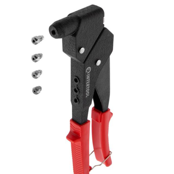 Пистолет заклепочный ручной поворотный на 360°, диаметр заклепки 3,2; 4; 4,8 мм INTERTOOL RT-0009 -
                                                        Фото 6