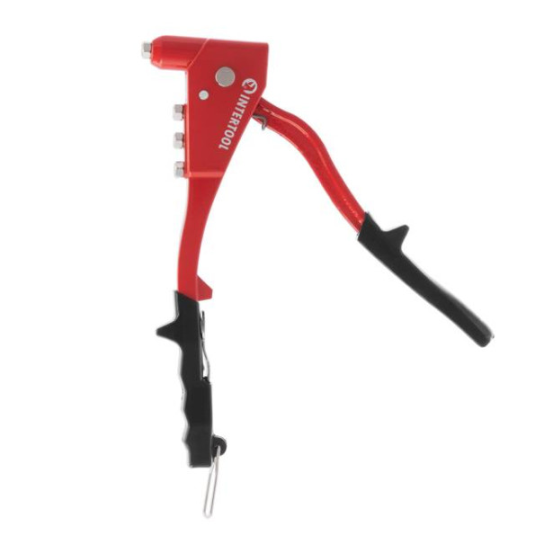 Пистолет заклепочный ручной цельностальной, диаметр заклепки 3,2; 4; 4,8 мм INTERTOOL RT-0010 -
                                                        Фото 3