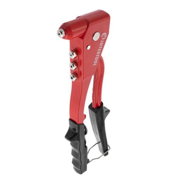 Пистолет заклепочный ручной цельностальной, диаметр заклепки 3,2; 4; 4,8 мм INTERTOOL RT-0010 -
                                                        Фото 5