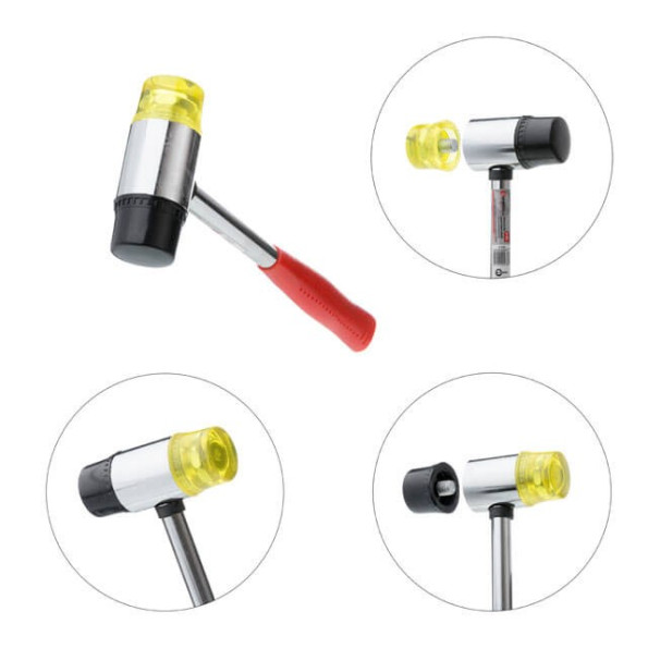 Молоток рихтувальний D 35мм з металевою рукояткою, гумовий та поліуретановий змінні ударники -
Фото 4 Молоток рихтувальний D 35мм з металевою рукояткою, гумовий та поліуретановий змінні ударники -
Фото 4