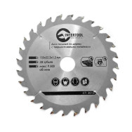 Диск пильный по дереву с твердосплавными напайками 150x22,2x1,5 мм; 28 зубьев INTERTOOL CT-3015