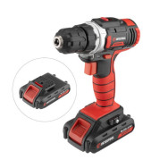 Дрель-шуруповерт аккумуляторная Li-Ion 18 В, 25 Nm, 0-400/0-1500 об/мин, 2*2.0 Ач INTERTOOL WT-0314