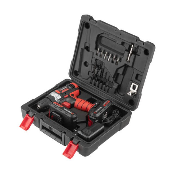 Дрель-шуруповерт аккумуляторная Li-Ion 18 В, 25 Nm, 0-400/0-1500 об/мин, 2*2.0 Ач INTERTOOL WT-0314 -
                                                        Фото 8