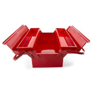 Ящик для инструментов металлический 450 мм, 3 секции INTERTOOL HT-5043 Ящик для инструментов металлический 450 мм, 3 секции INTERTOOL HT-5043