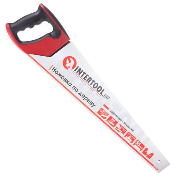 Ножівка по деревині з тефлоновим покриттям 500 мм, з гартованим зубом, потрійне заточування -
                                                        Фото 6