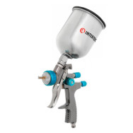 Фарбопульт пневматичний LVLP BLUE професійний, верхній металевий бачок Фарбопульт пневматичний LVLP BLUE професійний, верхній металевий бачок