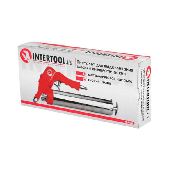 Пістолет для видавлювання змазки пневматичний + дві насадки -
                                                        Фото 4