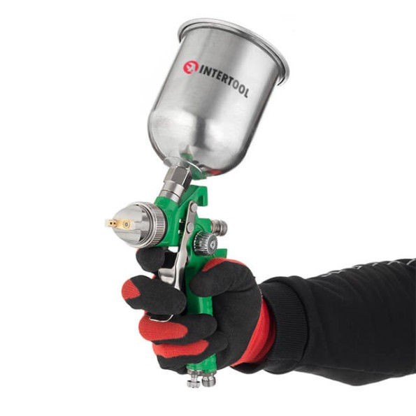 Набір з 3-х фарбопультов HVLP, 0,8мм, 1,3мм, 1,7мм, регулятор тиску, два пластикових та один металевий бачок -
Фото 10 Набір з 3-х фарбопультов HVLP, 0,8мм, 1,3мм, 1,7мм, регулятор тиску, два пластикових та один металевий бачок -
Фото 10