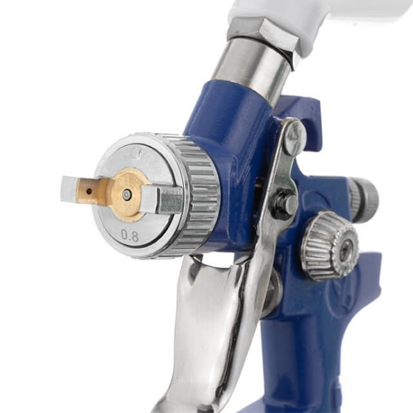 Набір з 3-х фарбопультов HVLP, 0,8мм, 1,3мм, 1,7мм, регулятор тиску, два пластикових та один металевий бачок -
Фото 4 Набір з 3-х фарбопультов HVLP, 0,8мм, 1,3мм, 1,7мм, регулятор тиску, два пластикових та один металевий бачок -
Фото 4