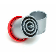 Набір корончатих свердел для плитки, 32-73 мм, 4 од., вольфрамове напилення