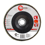 Диск шлифовальный лепестковый 180x22 мм, зерно K60 INTERTOOL BT-0226