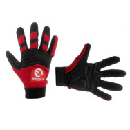 Перчатка Microfiber тканевая красная с черными вставками спандекса на ладони утолщенное неопреном 10 Перчатка Microfiber тканевая красная с черными вставками спандекса на ладони утолщенное неопреном 10