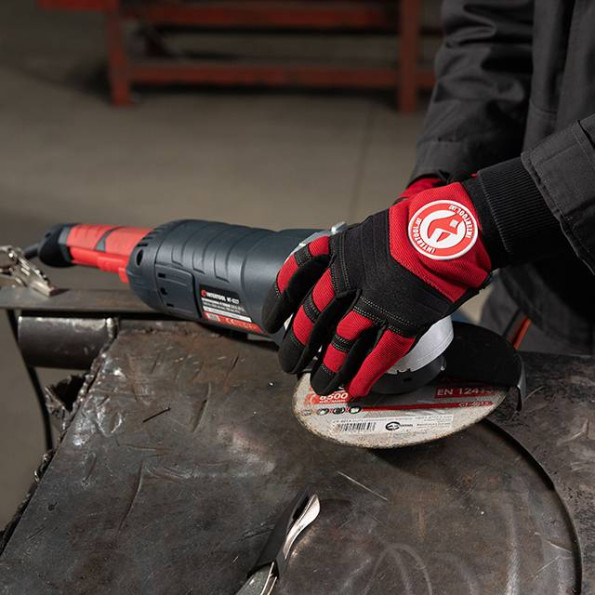 Перчатка Microfiber тканевая красная с черными вставками спандекса на ладони утолщенное неопреном 10 Перчатка Microfiber тканевая красная с черными вставками спандекса на ладони утолщенное неопреном 10