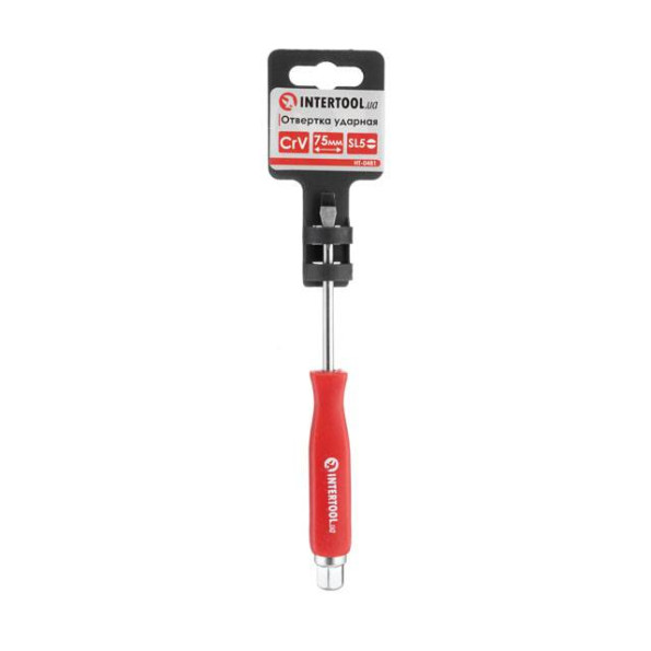 Отвертка ударная SL5*75 мм, Cr-V INTERTOOL HT-0481 -
Фото 4 Отвертка ударная SL5*75 мм, Cr-V INTERTOOL HT-0481 -
Фото 4