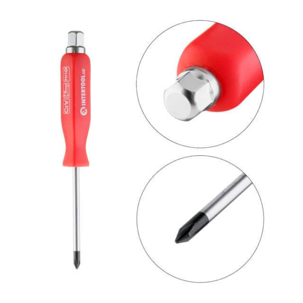 Отвертка ударная PH1*75 мм, Cr-V INTERTOOL HT-0486 -
Фото 2 Отвертка ударная PH1*75 мм, Cr-V INTERTOOL HT-0486 -
Фото 2