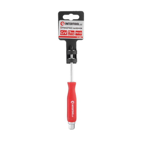 Отвертка ударная PH1*75 мм, Cr-V INTERTOOL HT-0486 -
Фото 4 Отвертка ударная PH1*75 мм, Cr-V INTERTOOL HT-0486 -
Фото 4