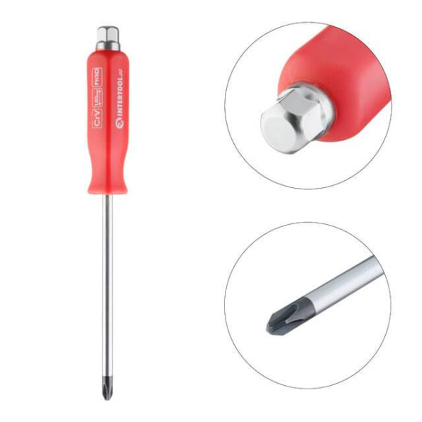 Викрутка шліцева PH3*150 мм, CrV -
                                                        Фото 2