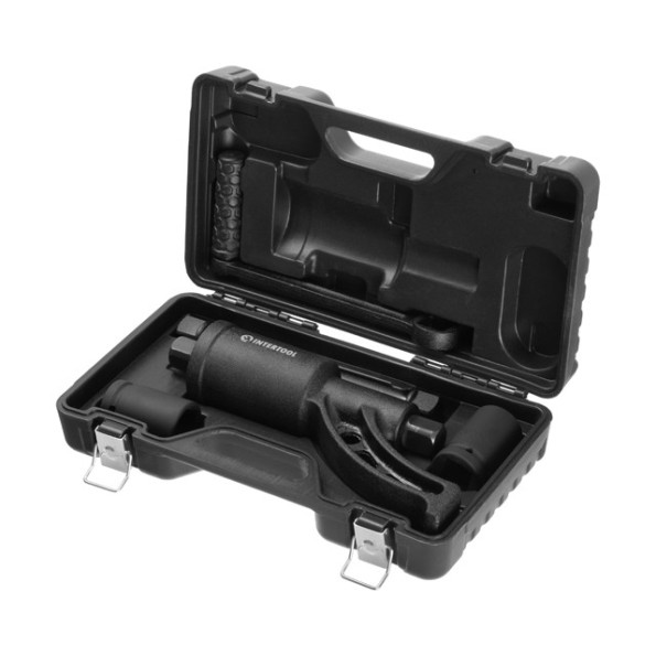 Ключ баллонный роторный на подшипнике для груз. автом. 261 мм, передаточное отношение 1:68, макc. крут. мом. 5200 Nm, головки 32, 33 мм, пластиковый кейс INTERTOOL XT-0002 -
                                                        Фото 3