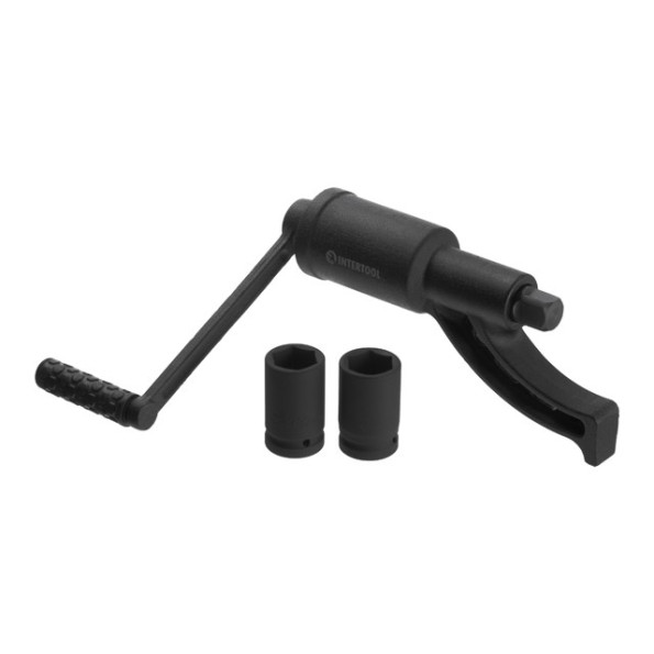 Ключ баллонный роторный на подшипнике для груз. автом. 261 мм, передаточное отношение 1:68, макc. крут. мом. 5200 Nm, головки 32, 33 мм, пластиковый кейс INTERTOOL XT-0002 -
                                                        Фото 4