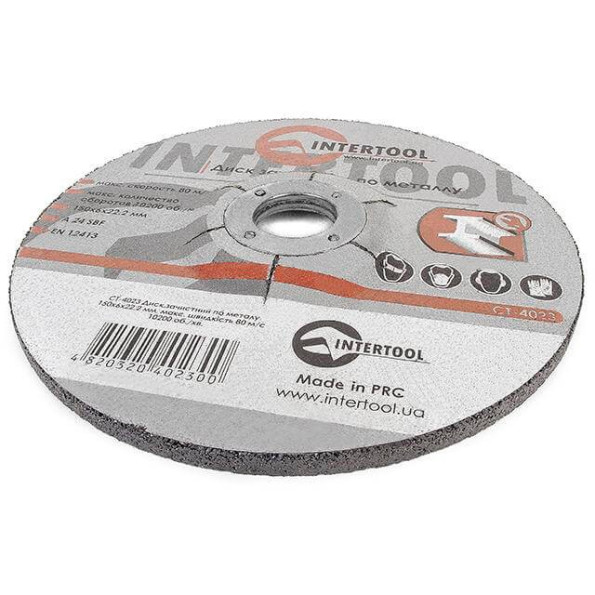 Диск зачистной по металлу 150x6x22,2 мм INTERTOOL CT-4023 -
                                                        Фото 2
