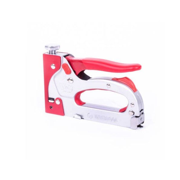 Пістолет скобозабивний механічний, скоба 11.3 x 0.7 x 4.0 - 14.0 мм, прогумована рукоятка (сталевий корпус) -
                                                        Фото 4