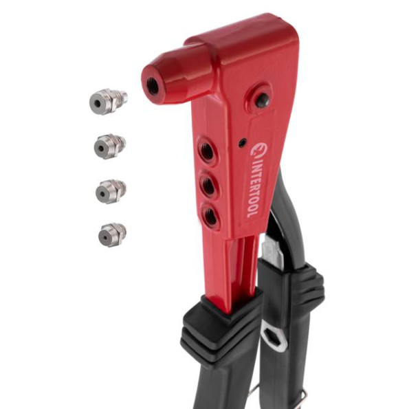 Пистолет заклепочный ручной, литой корпус, диаметр заклепки 3,2; 4; 4,8 мм INTERTOOL RT-0006 -
                                                        Фото 6