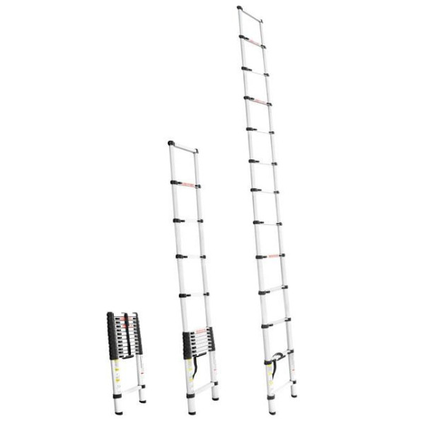 Лестница алюминиевая телескопическая 12 ступ., 3,80 м INTERTOOL LT-3038 -
                                                        Фото 2