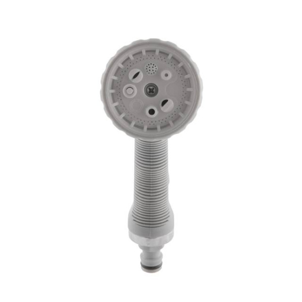 Пистолет-распылитель для полива, 8-ми функциональный (центральный, туман, душ, угловой, полный, ливень, конический, плоский). ABS, PP,TPR INTERTOOL GE-0001 -
                                                        Фото 3