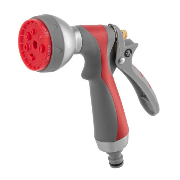 Пистолет-распылитель для полива 7-ми функциональный (центральный, туман, душ, угловой, полный, конический, плоский.) LUXURY INTERTOOL GE-0008 -
                                                        Фото 2