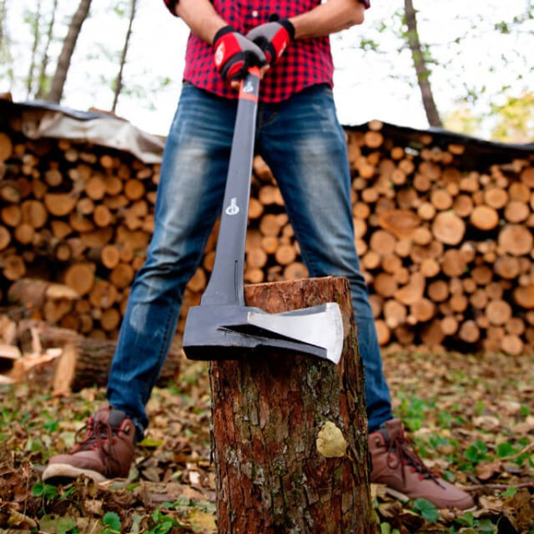 Колун кованый 2200 г, ручка из фибергласса INTERTOOL HT-0275 -
                                                        Фото 8