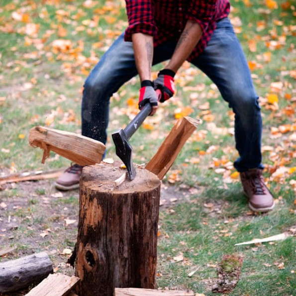 Колун кованый 2200 г, ручка из фибергласса INTERTOOL HT-0275 -
                                                        Фото 9